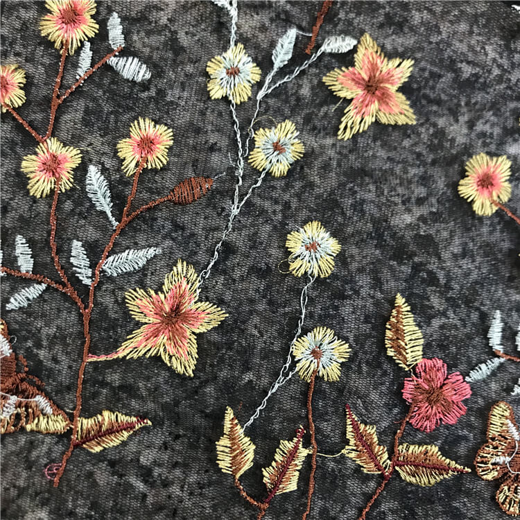 Women's Polyester Embroidered Fabric for Women's Wear Wholesale Suppli 5